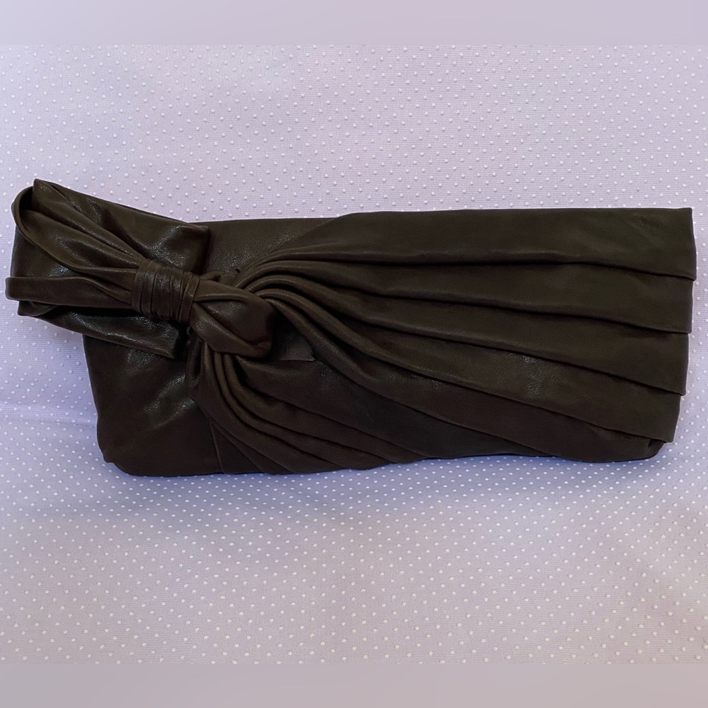 Alexis Hudson leather clutch/wristlet